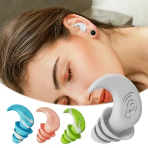 Bouchons d'Oreilles Anti-Bruit Étanches pour Sommeil et Natation